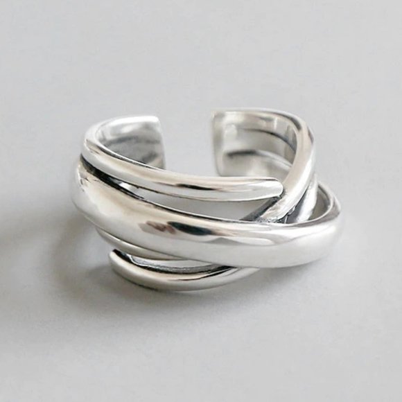 Jewelry - NEW 925 Sterling Silver Infinity Adjustable Ring A